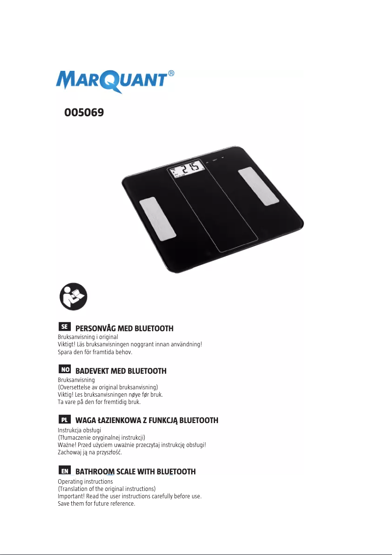 Página 1 del manual Manual de usuario Marquant 005-069