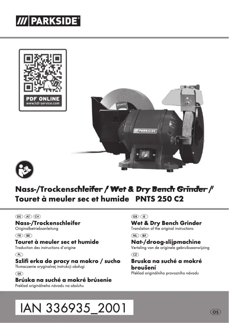 Page n°1 - Manuel utilisateur Parkside PNTS 250 C2