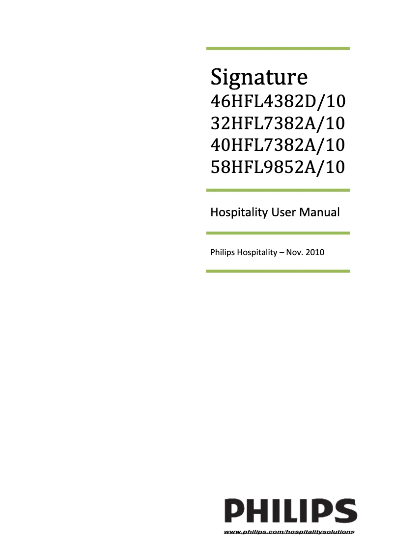 Page 1 de la notice Manuel utilisateur Philips Aurea 40HFL9561A