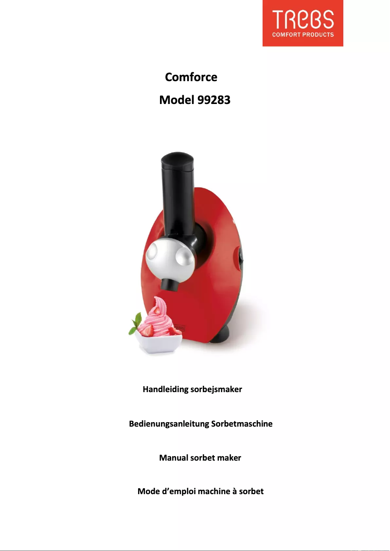 Page n°1 - Manuel utilisateur Trebs Comfortice 99283