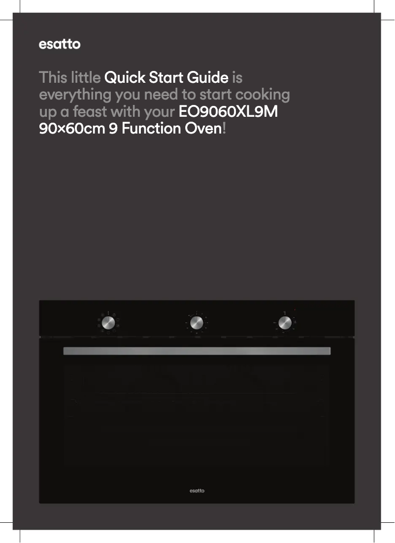 Page n°1 - Guide de démarrage rapide Esatto EO9060XL9M