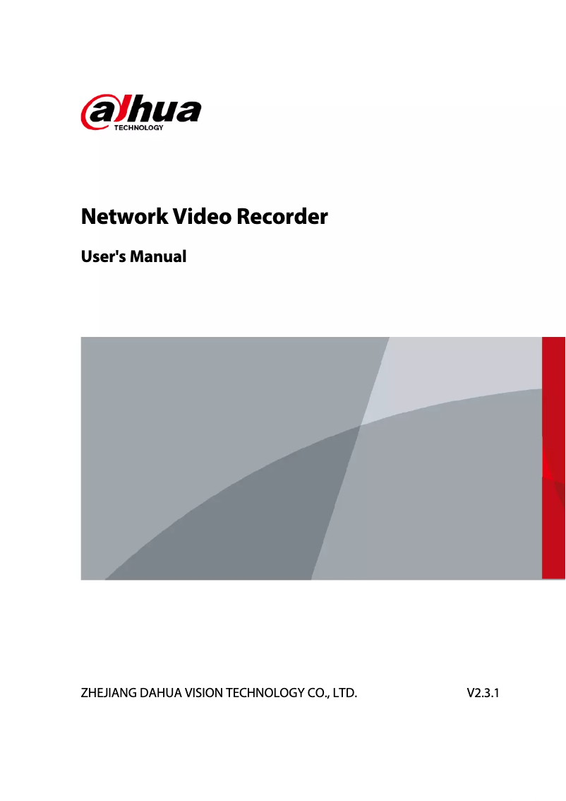 Image de la première page du manuel de l'appareil NVR4816-4KS2