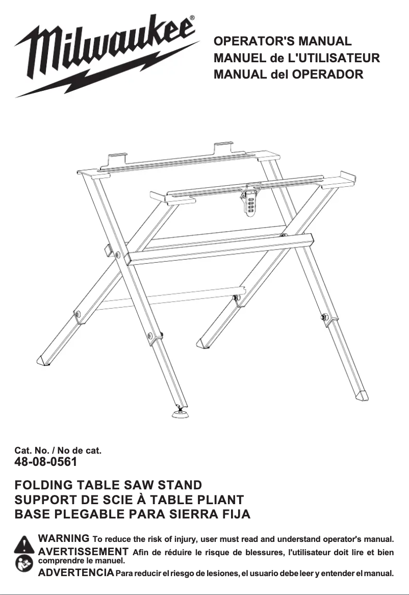 Image de la première page du manuel de l'appareil 48-08-0561