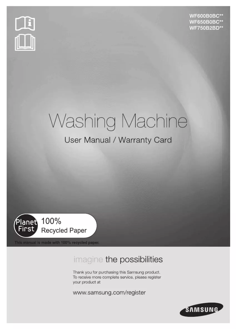 Página 1 del manual Manual de usuario Samsung WF750B2BDWQ