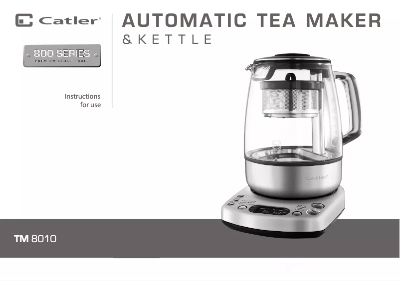 Page n°1 - Manuel utilisateur Catler TM 8010
