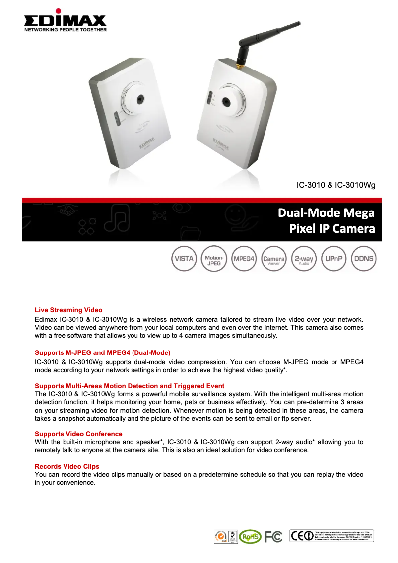 Image de la première page du manuel de l'appareil IC-3010Wg