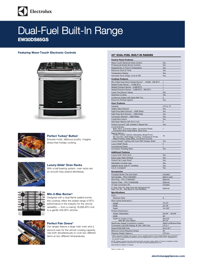 Image de la première page du manuel de l'appareil EW30DS65GW