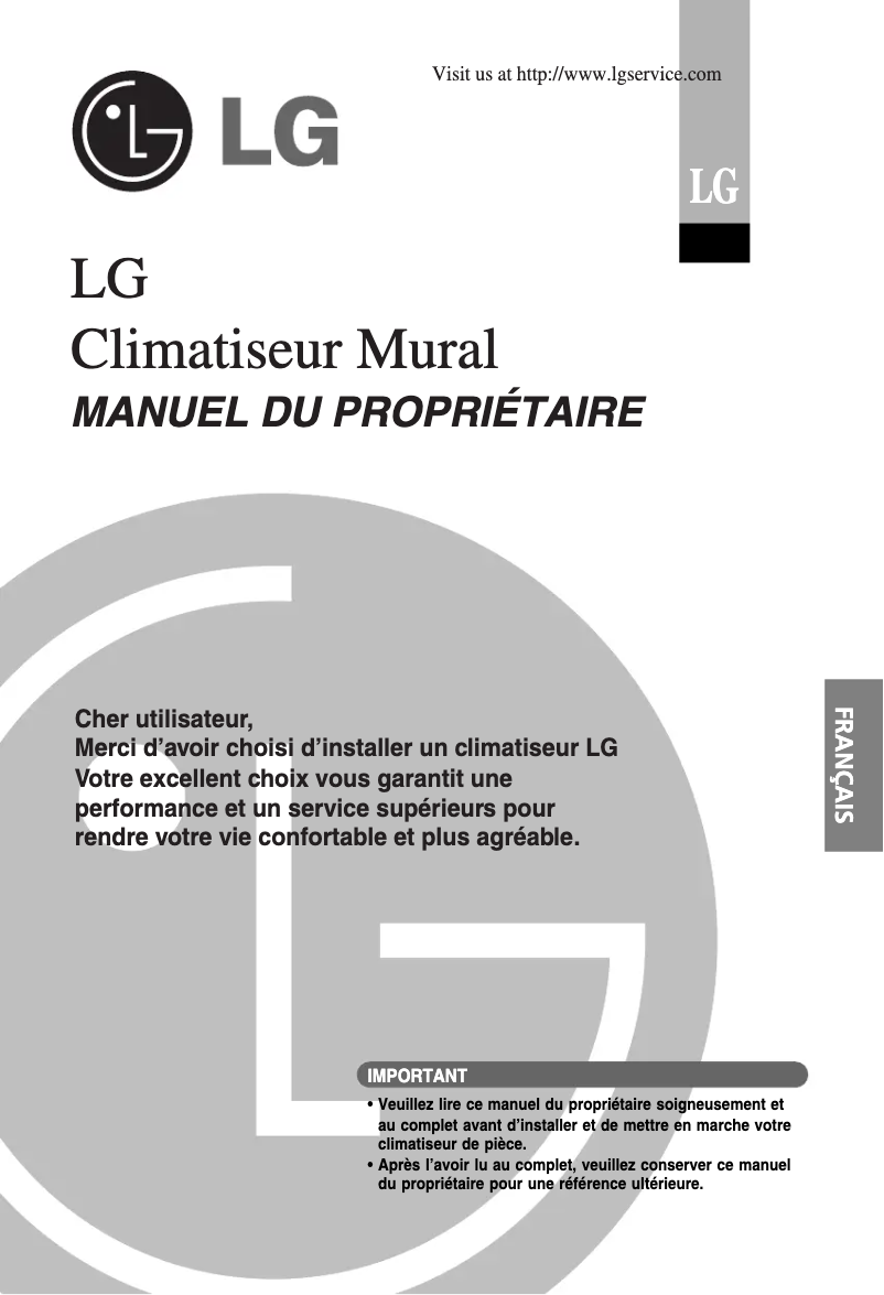 Page n°1 - Manuel utilisateur LG C12AWU