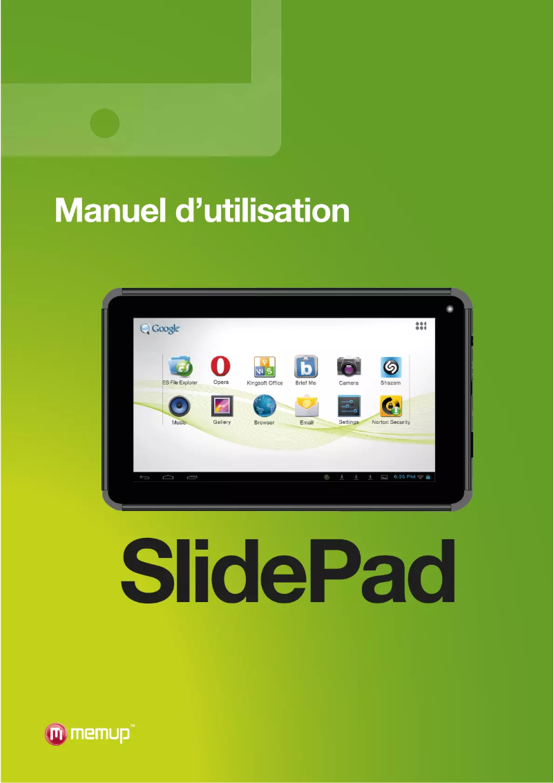 Page n°1 - Manuel utilisateur Memup SlidePad Kids