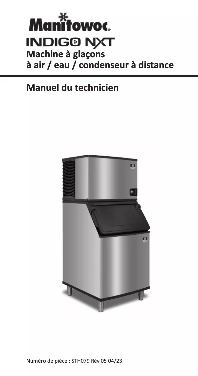 Page n°1 - Manuel utilisateur Manitowoc Indigo NXT Series iT1200