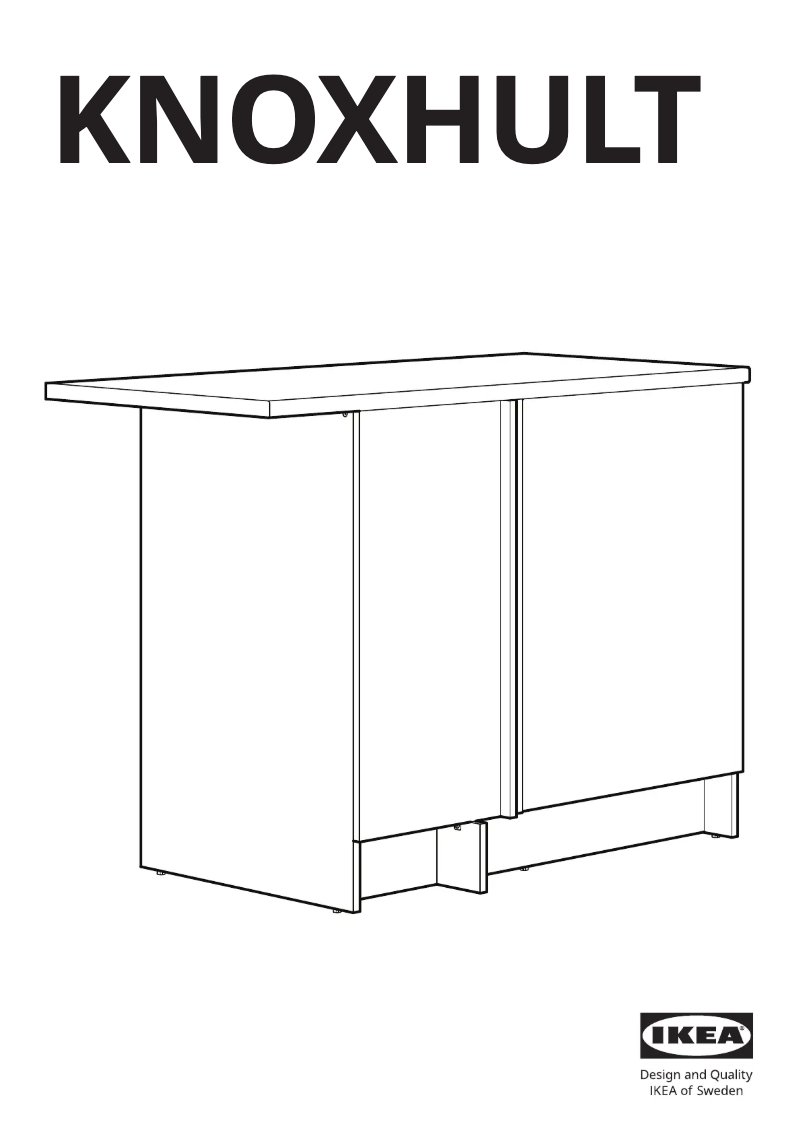 Page 1 de la notice Manuel utilisateur Ikea KNOXHULT 204.861.28