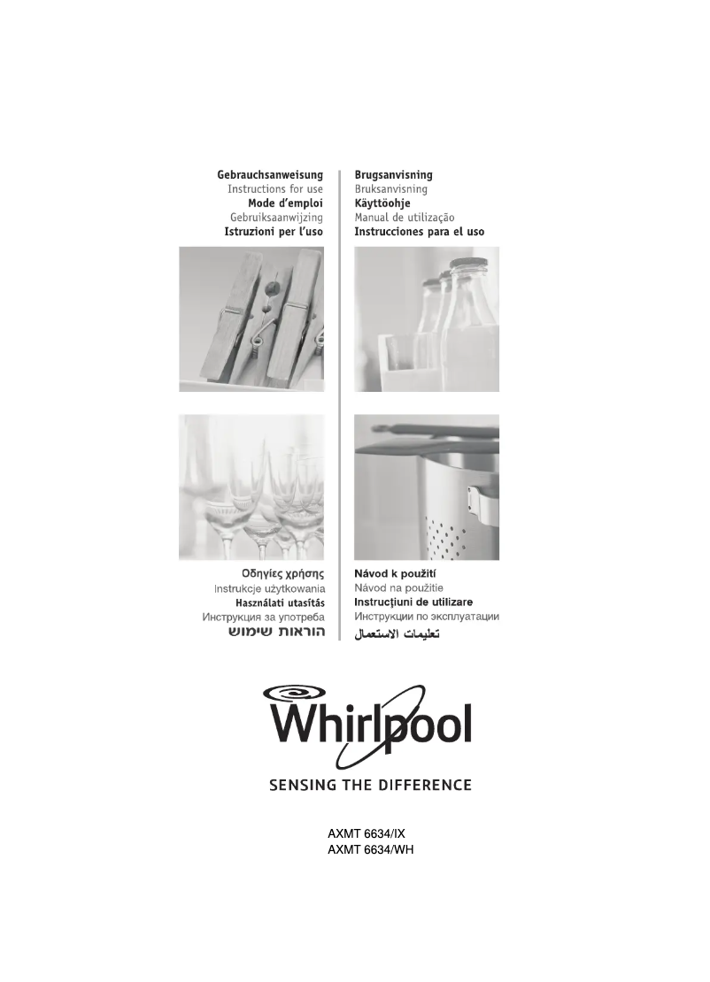 Page 1 de la notice Manuel utilisateur Whirlpool AXMT 6634/IX
