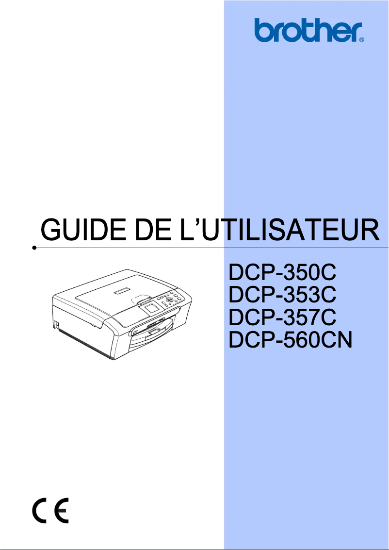 Image de la première page du manuel de l'appareil DCP-350C