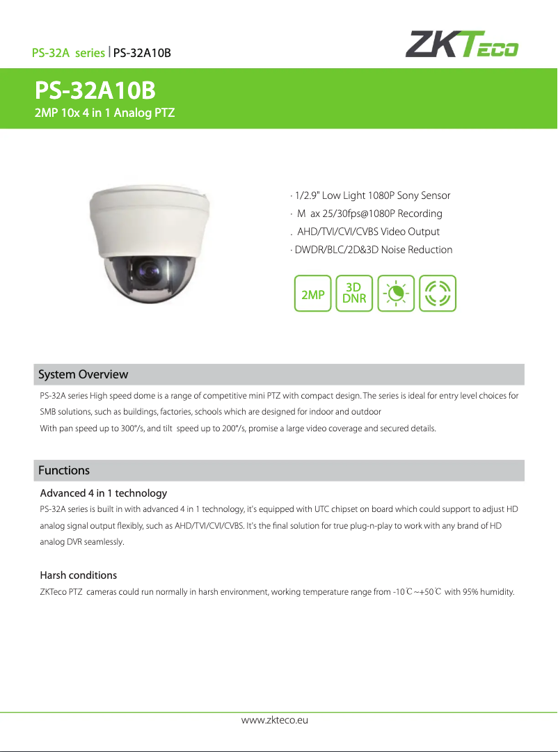 Image de la première page du manuel de l'appareil PS-32A10B