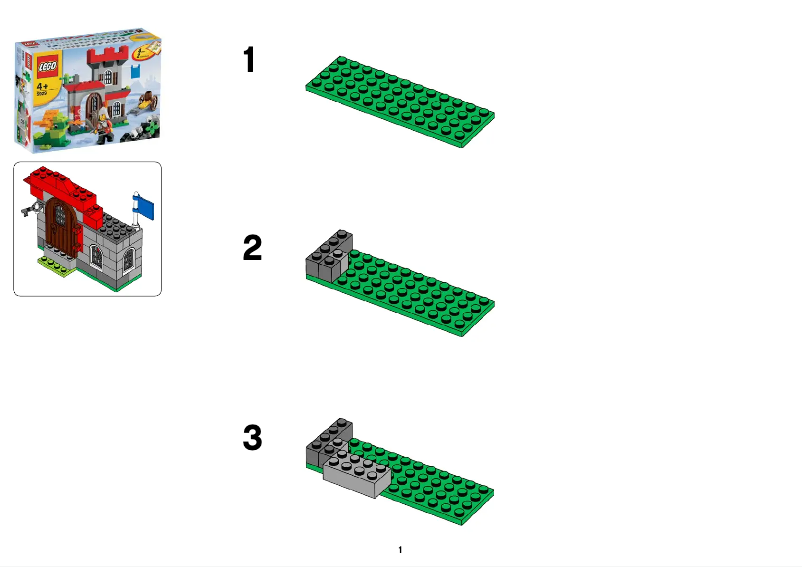 Page 1 de la notice Manuel utilisateur Lego ® Castle Building Set