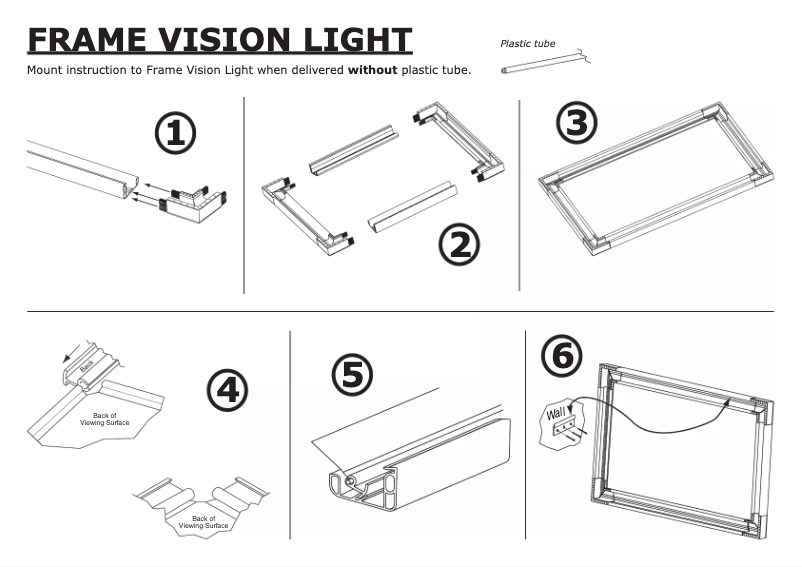 Page n°1 - Manuel utilisateur Euroscreen Frame Vision Light