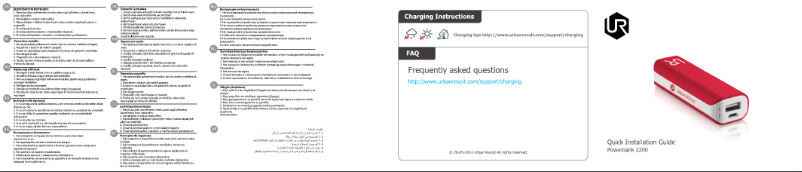 Page 1 de la notice Manuel utilisateur Trust Power Bank 2200