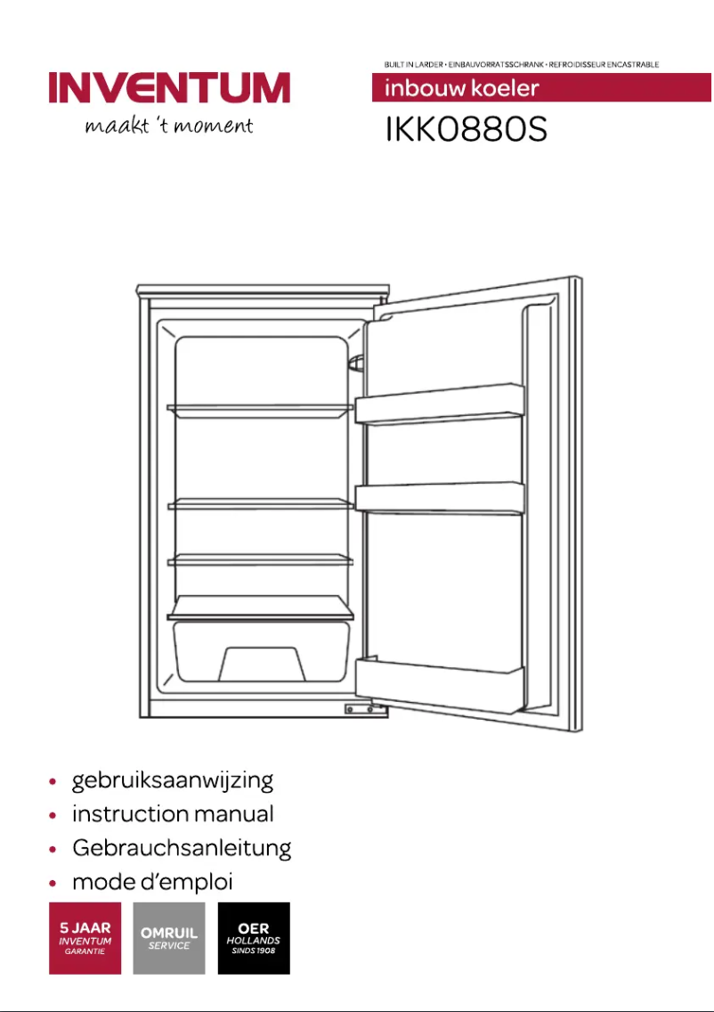 Page 1 de la notice Manuel utilisateur Inventum IKK0880S