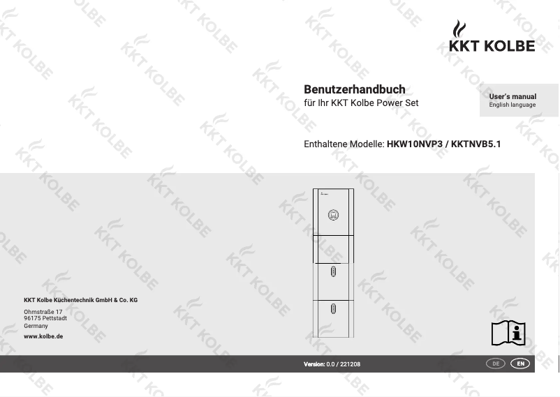 Page 1 de la notice Manuel utilisateur KKT Kolbe POWERSET16