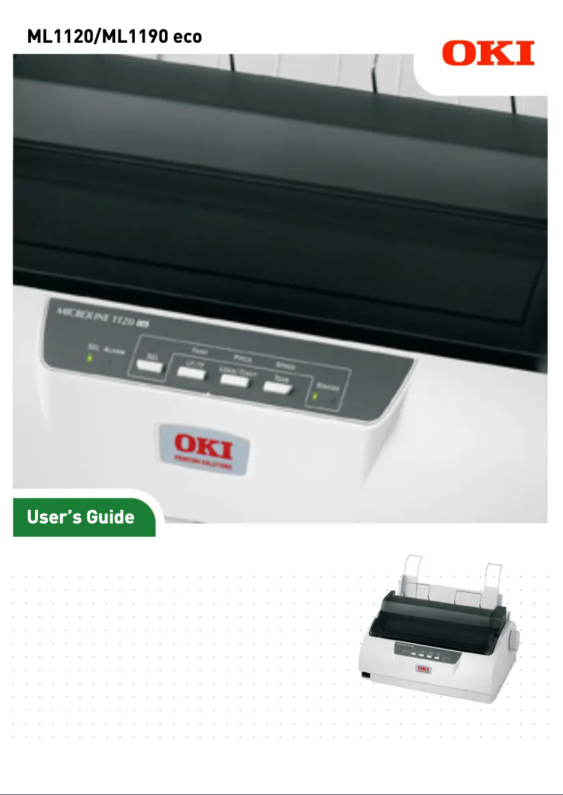 Page 1 de la notice Manuel utilisateur OKI ML1190 eco