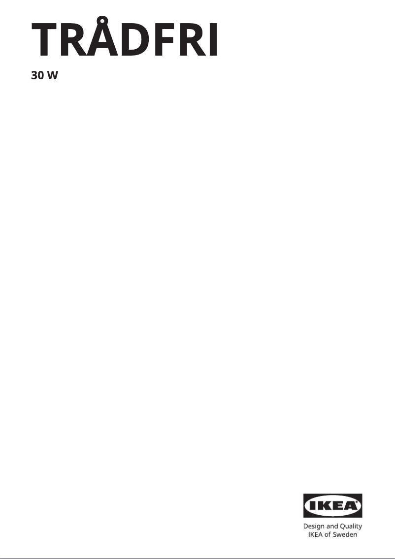 Image de la première page du manuel de l'appareil TRÅDFRI 603.426.61