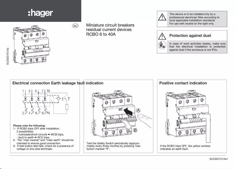 Image de la première page du manuel de l'appareil ADX425T