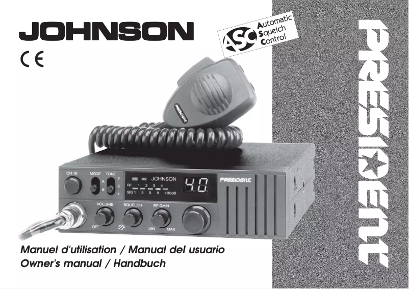 Image de la première page du manuel de l'appareil Johnson
