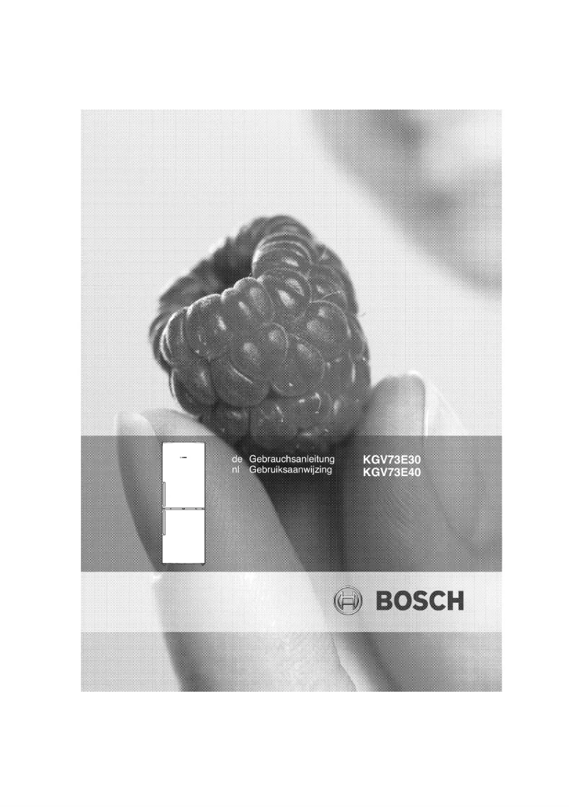 Page n°1 - Manuel utilisateur Bosch KGV73E30