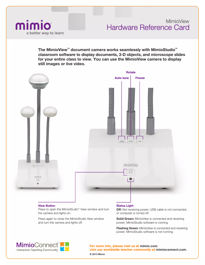 Image de la première page du manuel de l'appareil View 340H