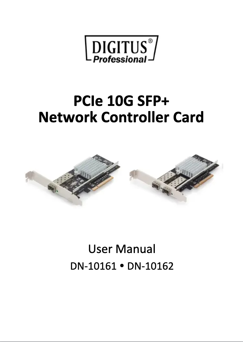 Page n°1 - Manuel utilisateur Digitus DN-10161