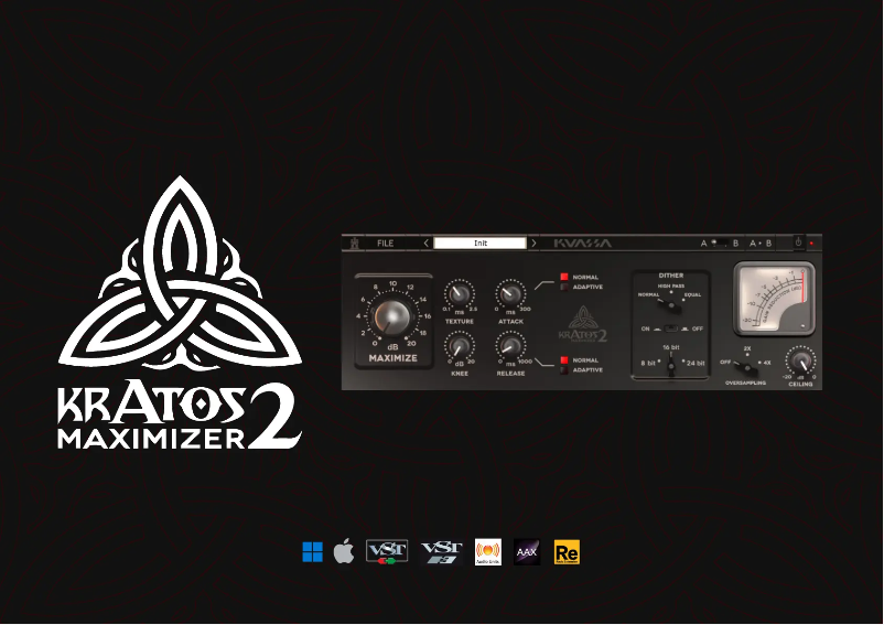 Page 1 of the manual User Manual Kuassa Kratos Maximizer 2