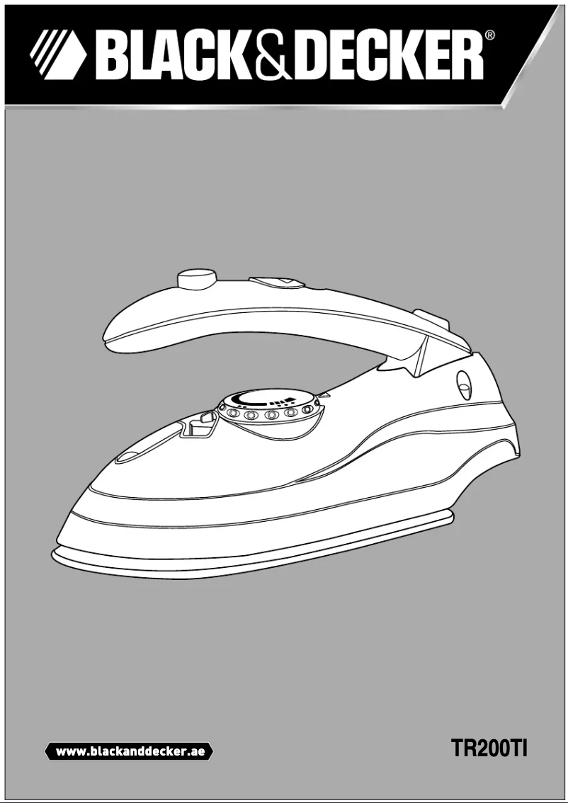 Page n°1 - Manuel utilisateur Black & Decker TR200TI