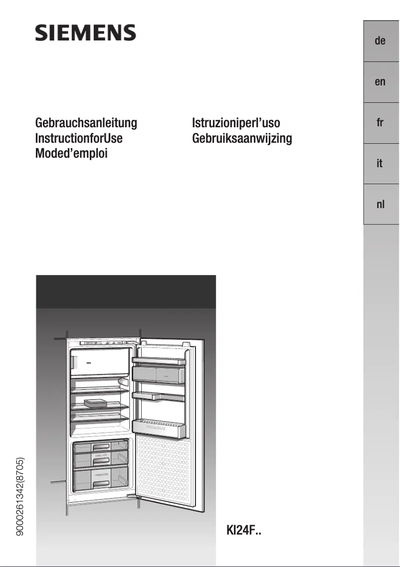 Page n°1 - Mode d'emploi Siemens KI24FA65