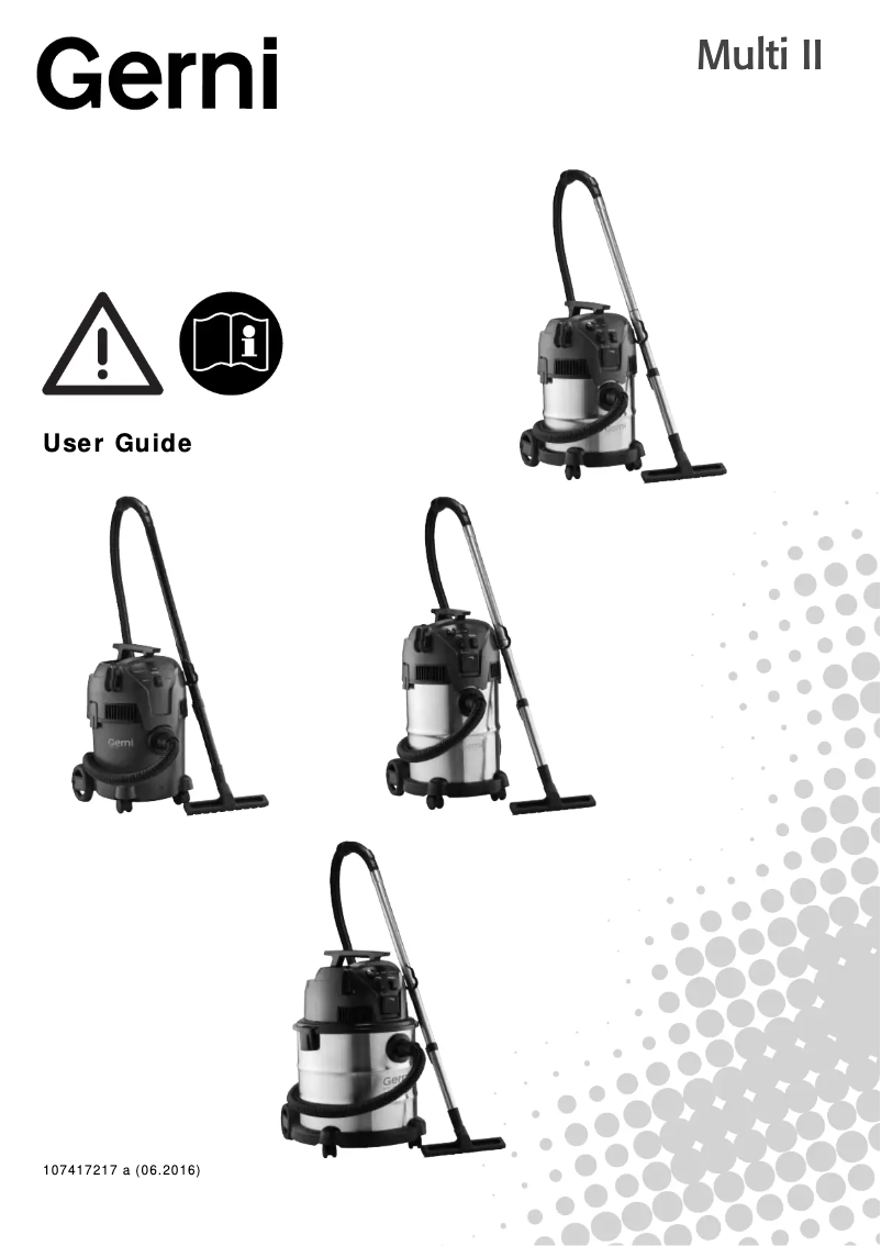 Página 1 del manual Manual de usuario Gerni Multi II