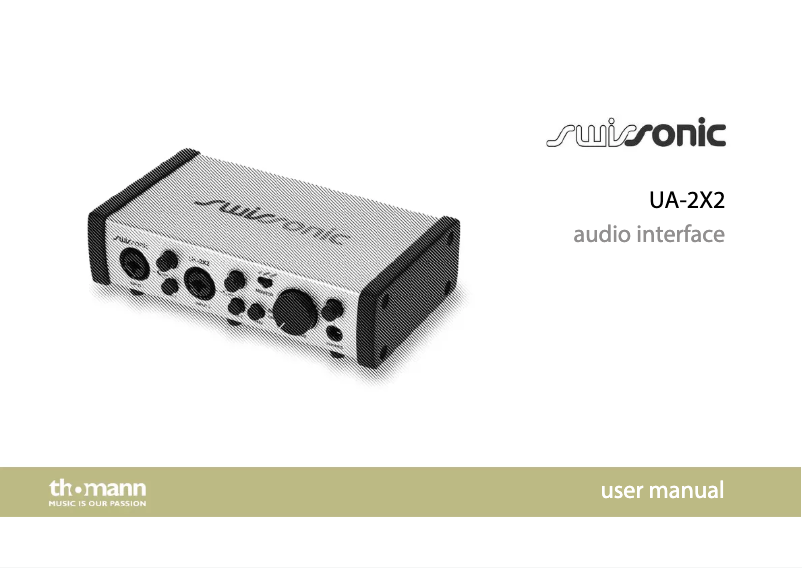 Page n°1 - Manuel utilisateur Swissonic UA-2x2