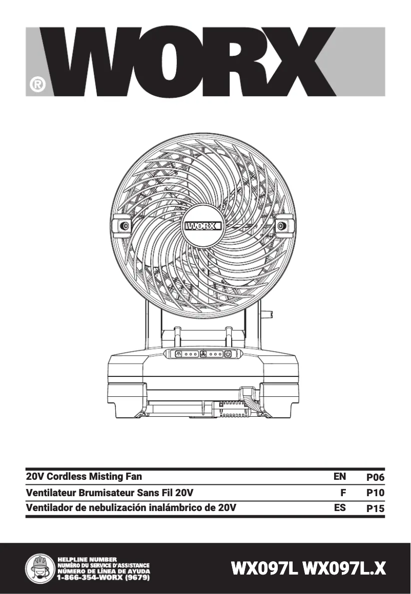 Page n°1 - Manuel utilisateur Worx WX097L
