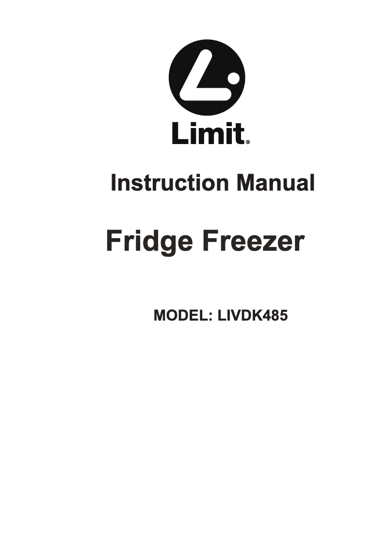 Page n°1 - Manuel utilisateur Limit LIVDK485
