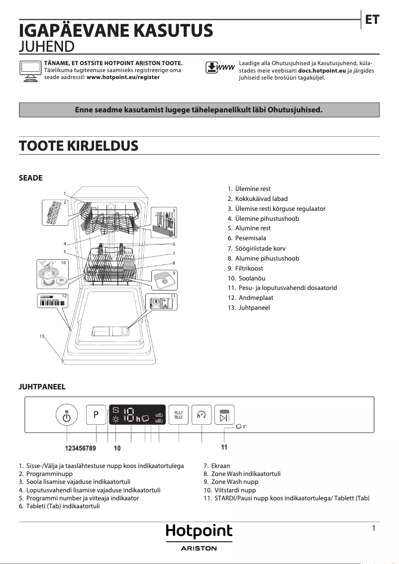 Image de la première page du manuel de l'appareil HSIC 3T127 C