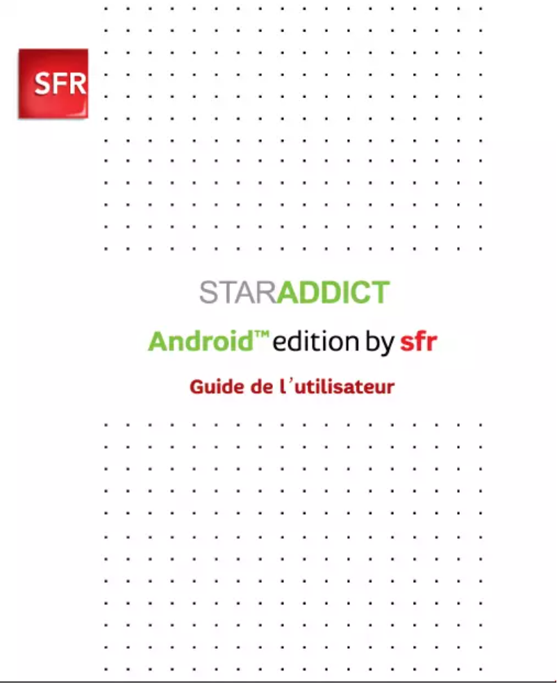 Page 1 de la notice Manuel utilisateur ZTE StarAddict