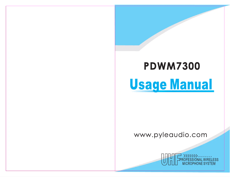 Page n°1 - Manuel utilisateur Pyle PDWM7300
