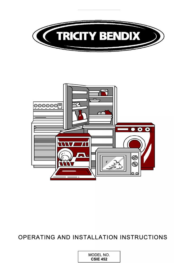 Página 1 del manual Manual de usuario Tricity Bendix CSIE452SV