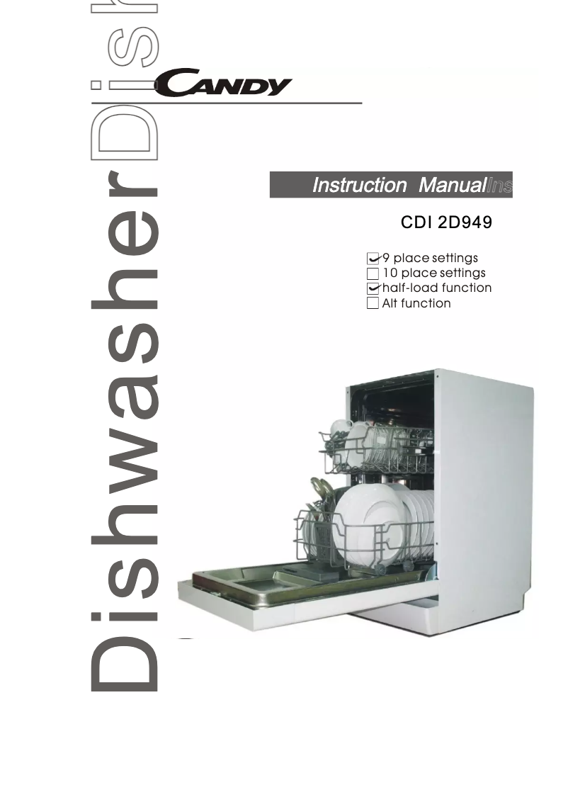 Page 1 de la notice Manuel utilisateur Candy CDI 2D949