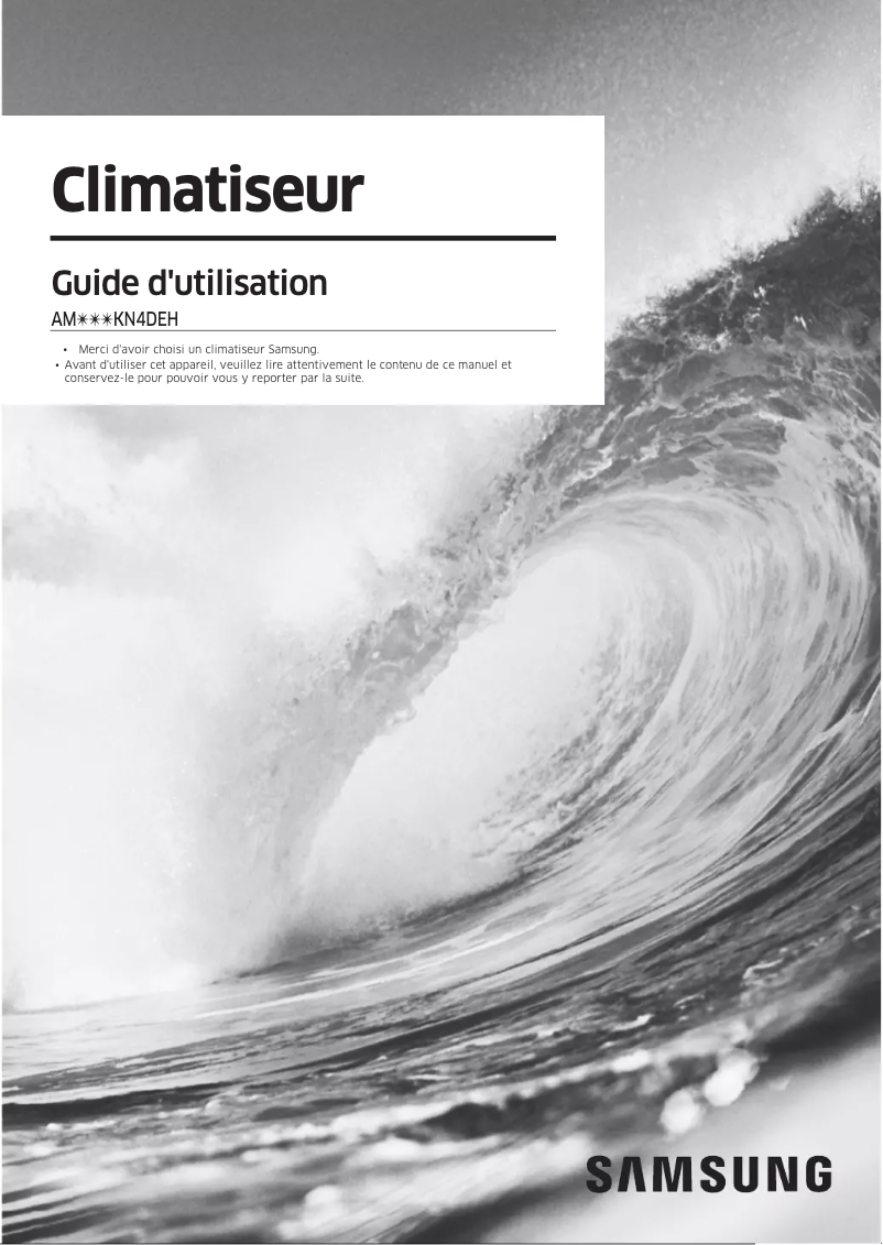 Image de la première page du manuel de l'appareil AM090KN4DEH