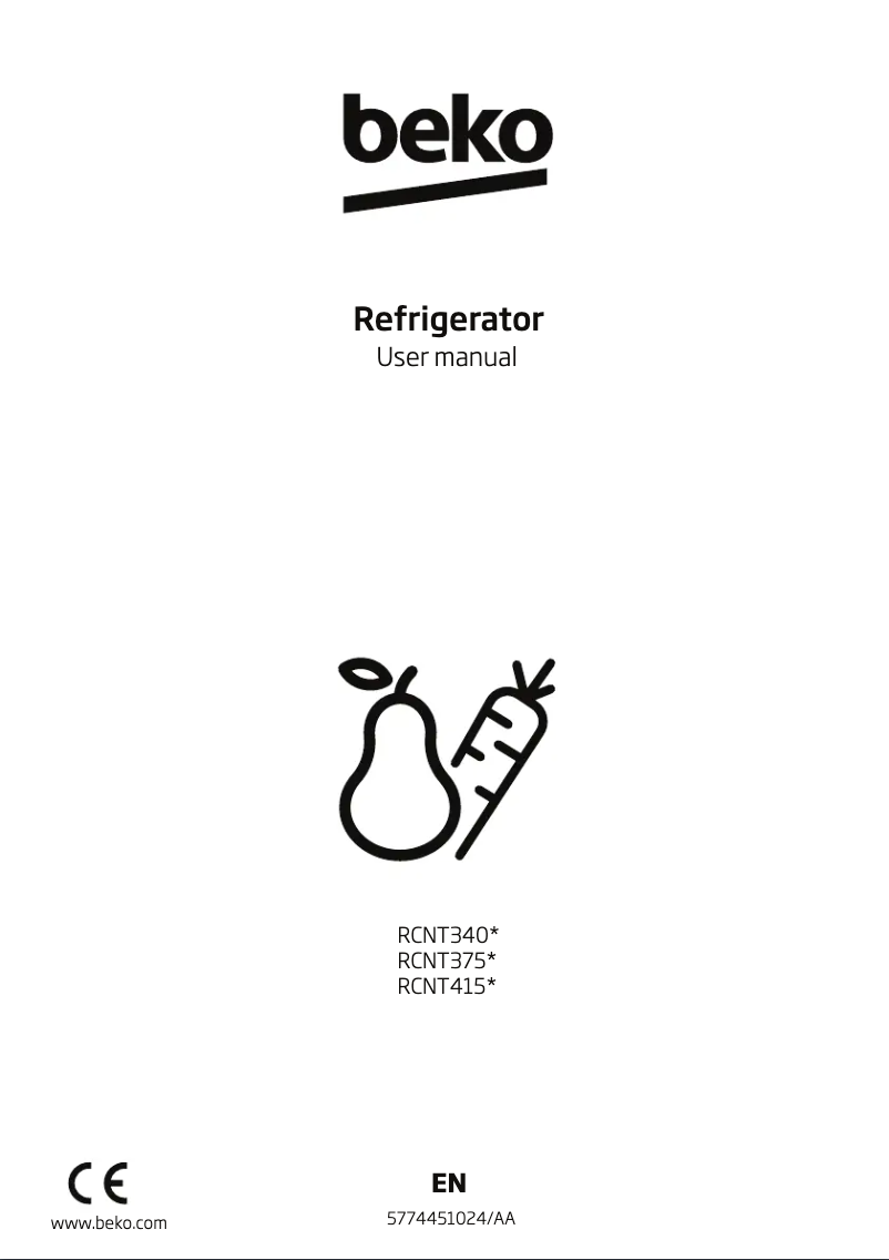 Image de la première page du manuel de l'appareil RCNT340I50VP