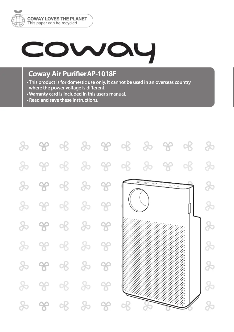 Imagen de la primera página del manual del dispositivo AP-1018F