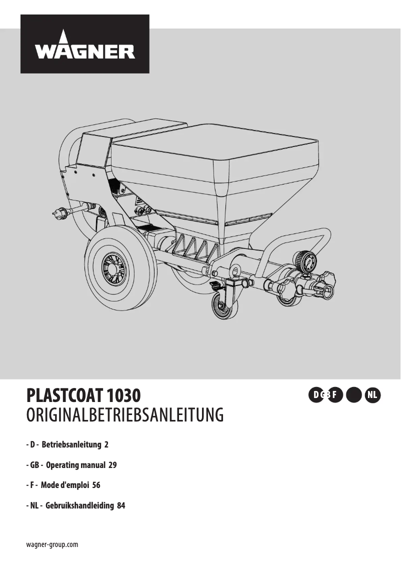 Image de la première page du manuel de l'appareil PlastCoat 1030