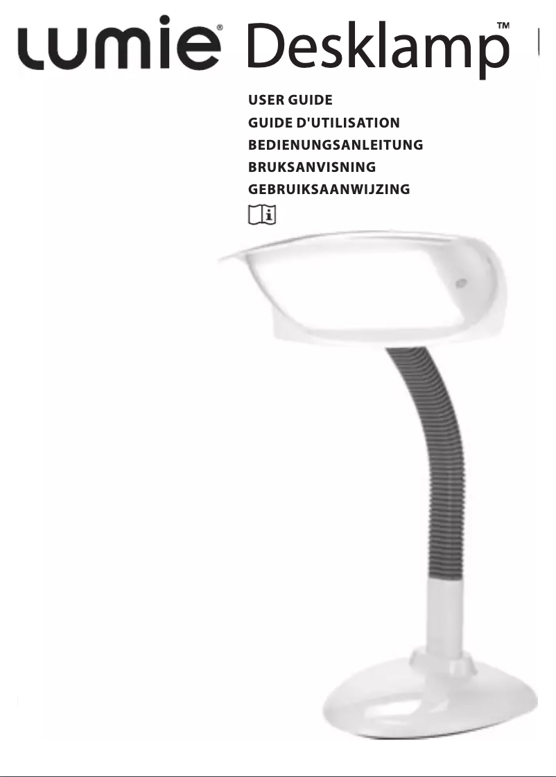 Page n°1 - Manuel utilisateur Lumie Desklamp