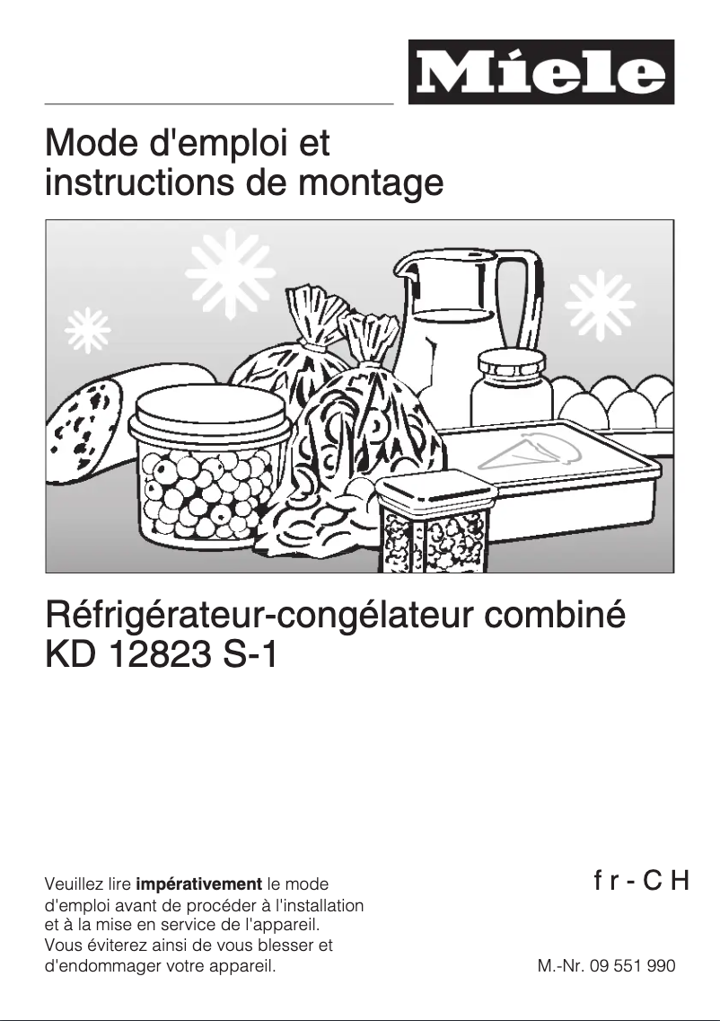 Image de la première page du manuel de l'appareil KD 12823 S-1