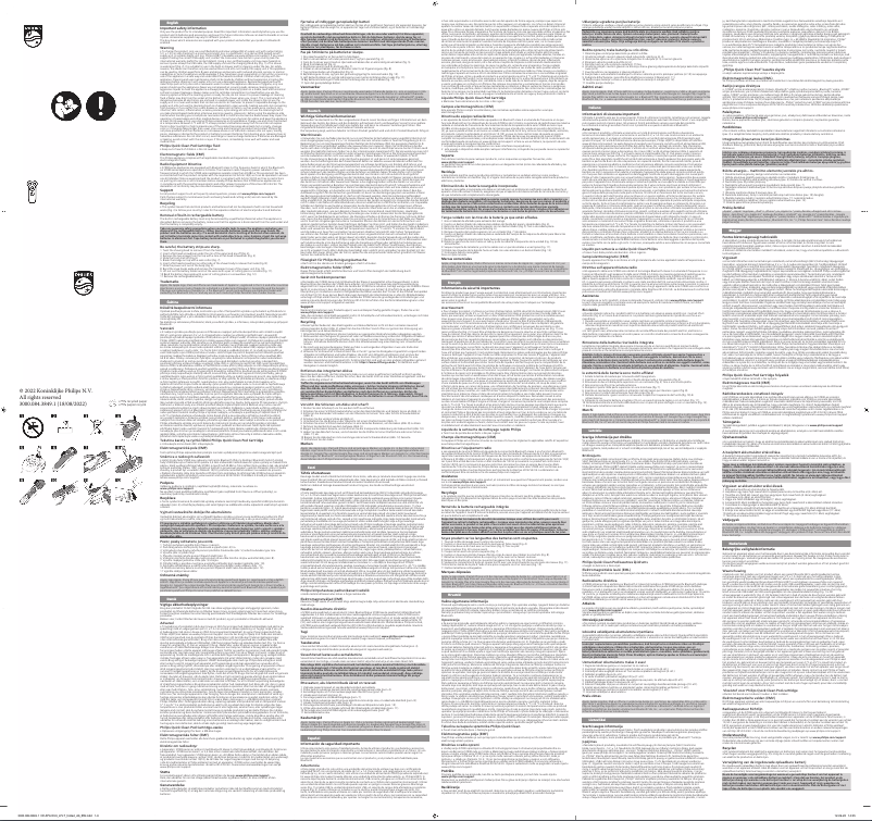 Page n°1 - Manuel utilisateur Philips Series 8000 S8696