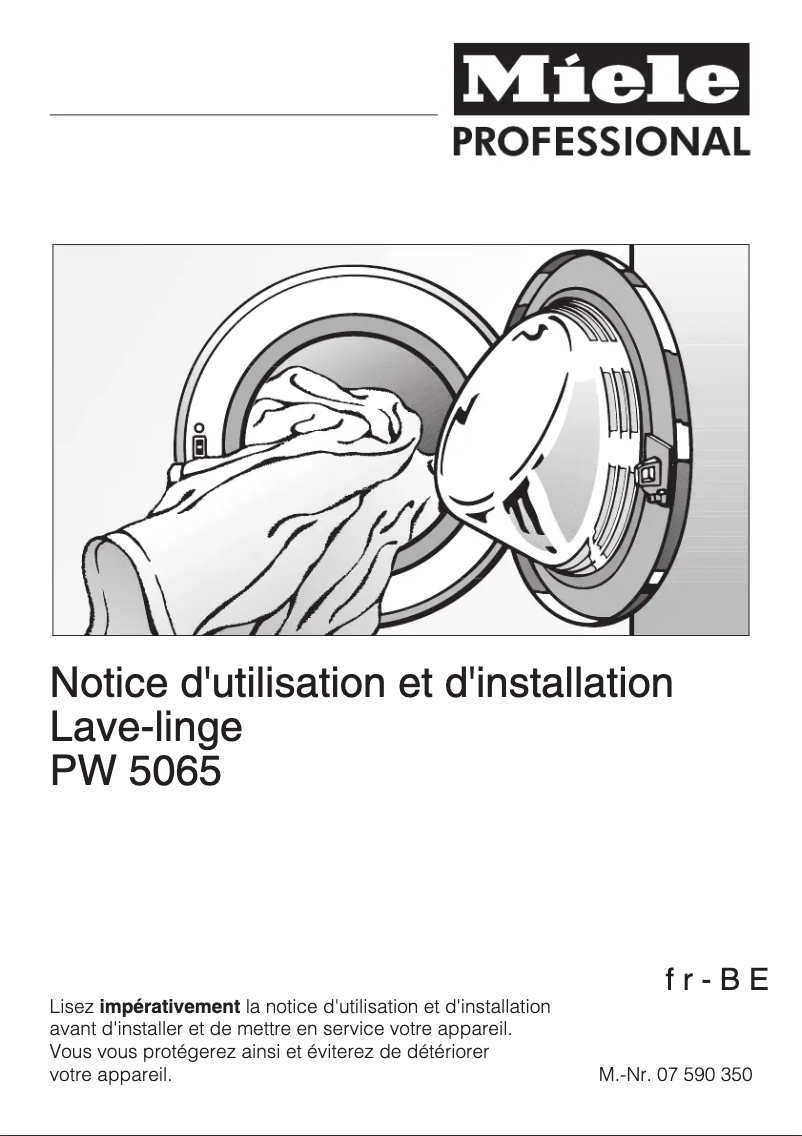 Image de la première page du manuel de l'appareil PW 5065